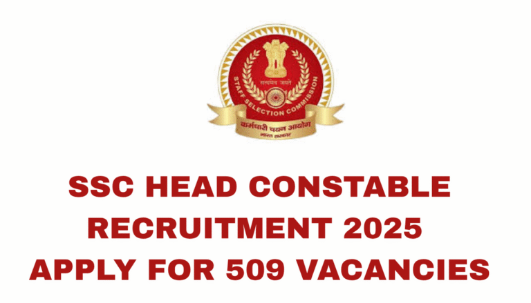 SSC HEAD CONSTABLE NOTIFICATION OUT
